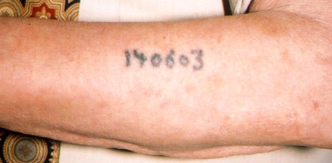 numbers tattoo. the famous tattoo A-7713