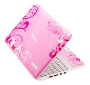 Pink laptop