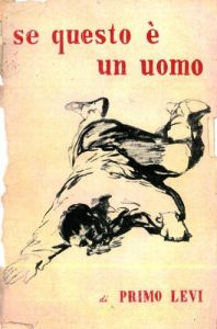 Original cover of Primo Levi's book in Italian.